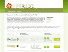 Tablet Screenshot of blumenversand-heute.de